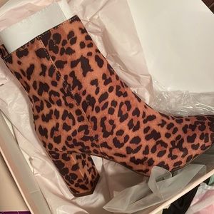 Brand new cheetah print booties!